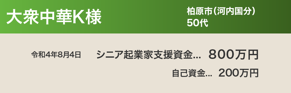 大衆中華K様