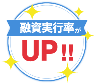 融資実行率100%