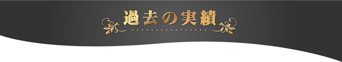過去の実績